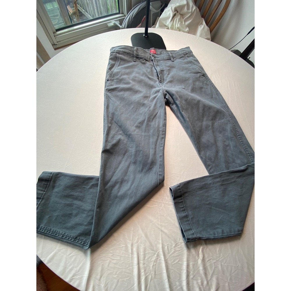 Levis XX Chino Standard Taper Gray Pants Mens 34x32 WaterLess 85226-0063